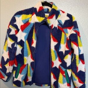 Boden Multicolor Star Fleece Jacket